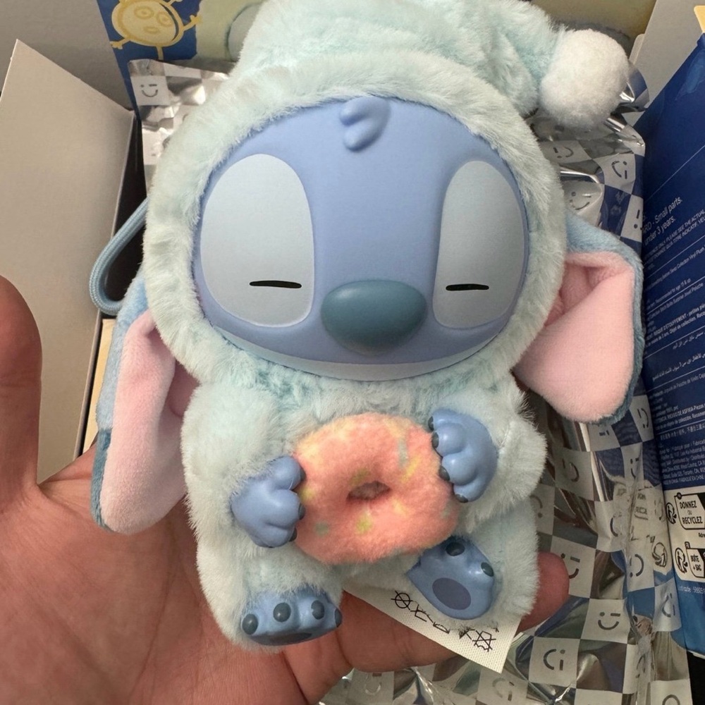 Disney Stitch "Eat Something Before Sleep" sleepy donut 🍩